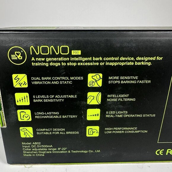 NEW Dog Care NONO AB01 Automatic Smart Bark Collar Controller - Picture 7 of 9